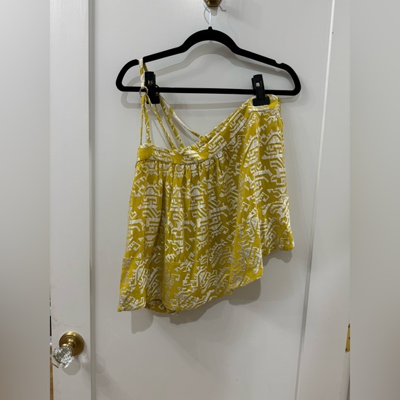 Anthropologie one shoulder embroidered top - Picture 1 of 4
